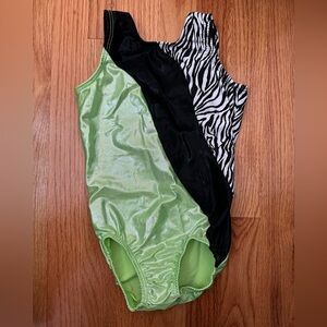 Green, black and zebra print Leotard - CM